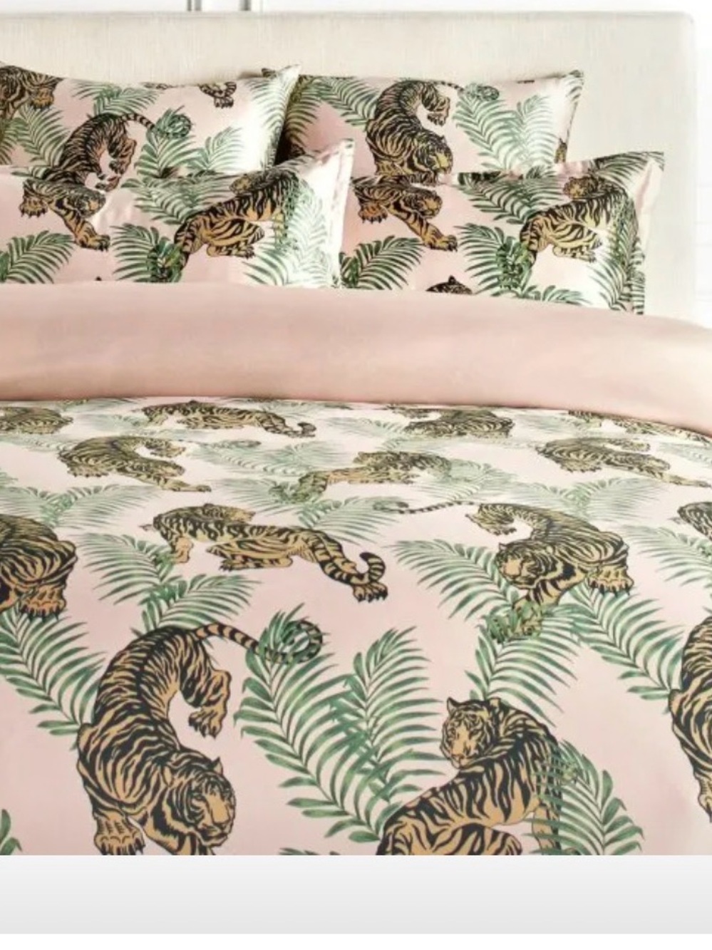 Z Gallerie Tigress Satin King Duvet Cover